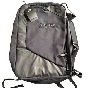 Ogio BRAND NEW‎ Black Backpack Laptop Travel AIR Padded Canvas "FOW NEWS MEDIA"
